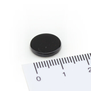 Neodymium Magnets Ø12x2 mm N40 Epoxy Black - self-adhesive acrylic foam