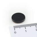 Neodymium Magnets 13x2 mm N40 Epoxy Black - self-adhesive acrylic foam