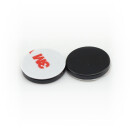 Neodymium Magnets 15x2 mm N40 Epoxy Black - self-adhesive acrylic foam