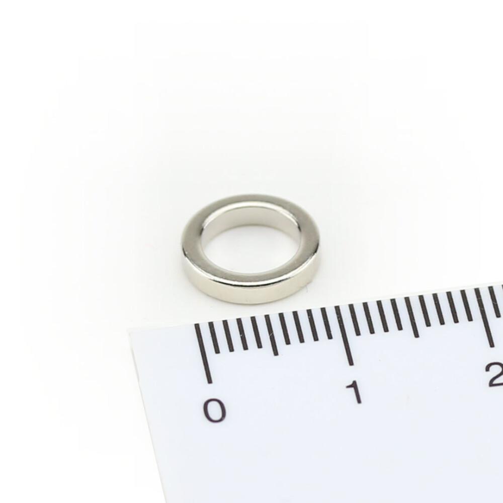 Neodym Ringmagnete 10x7x2 mm NdFeB N45