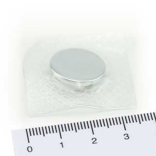 Neodymium Magnets Ø18x2 NdFeB N40 in a square PVC case