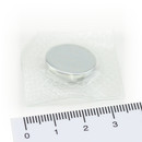 Neodymium Magnets Ø18x2 NdFeB N40 in a square PVC...