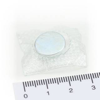 Neodymium Magnets Ø14x2 NdFeB N40 in a square PVC case