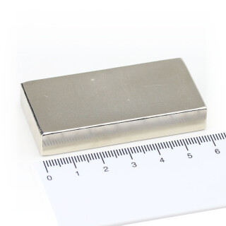 Neodymium Magnets 60x30x10 NdFeB N45 - pull force 85 kg
