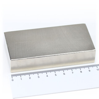 Neodymium Magnets 100x50x20 NdFeB N45 - pull force 220 kg