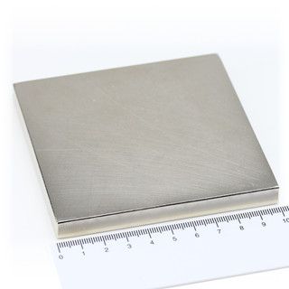 Neodymium Magnets 100x100x10 NdFeB N45 - pull force 290 kg