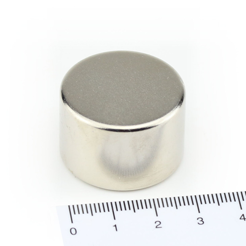 Neodym Stabmagnet Grade N45 vernickelt 10x20mm 