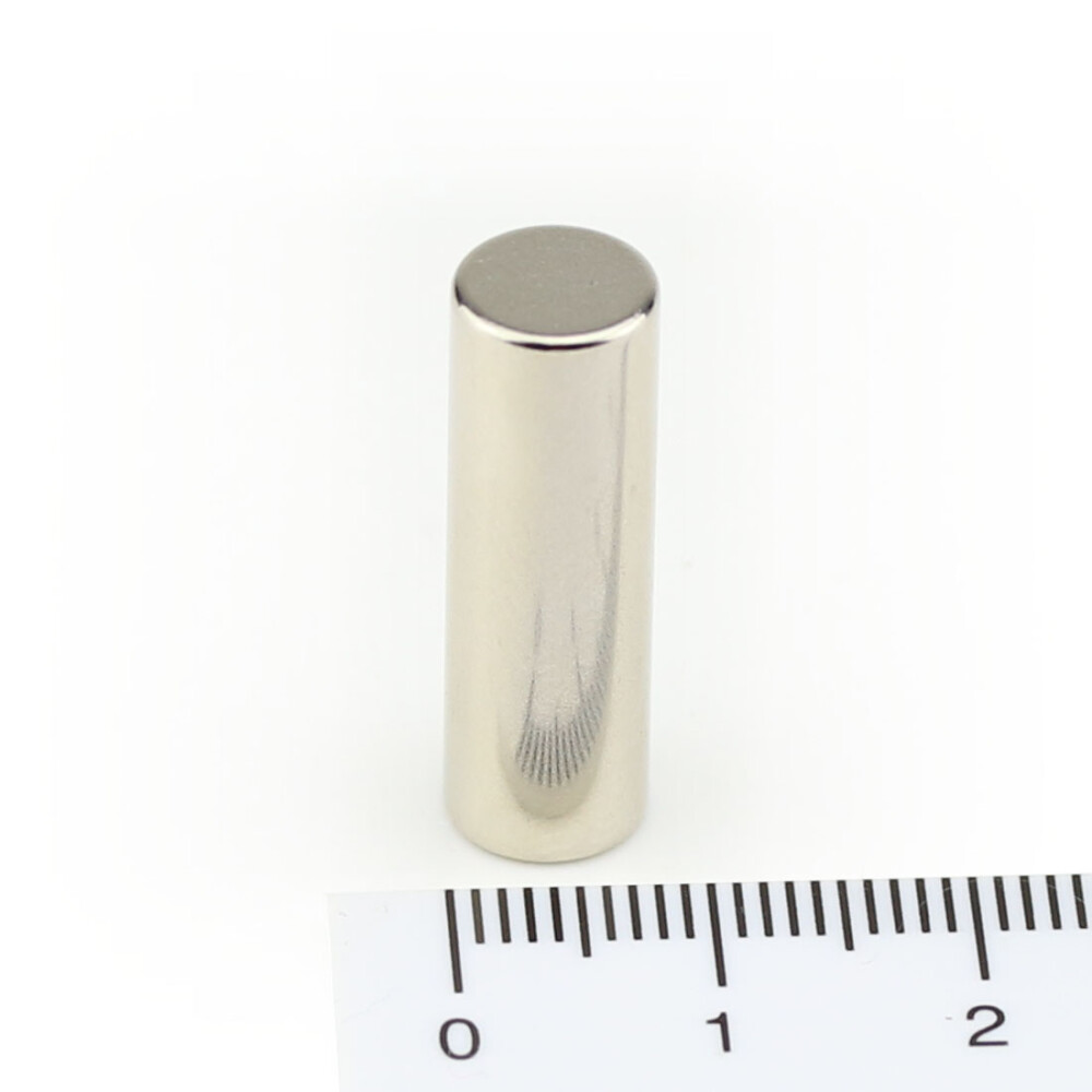 Neodymium Magnets 8x25 NdFeB N52 - pull force 3,8 kg