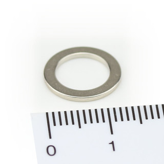 Neodymium ring magnets Ø13xØ9x1 NdFeB N45 - pull force 800 g -