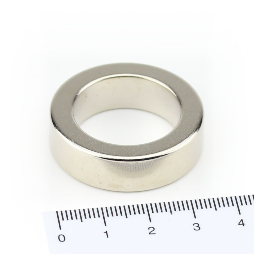 Neodymium ring magnets 35x24x10 NdFeB N45 - pull force 9 kg -
