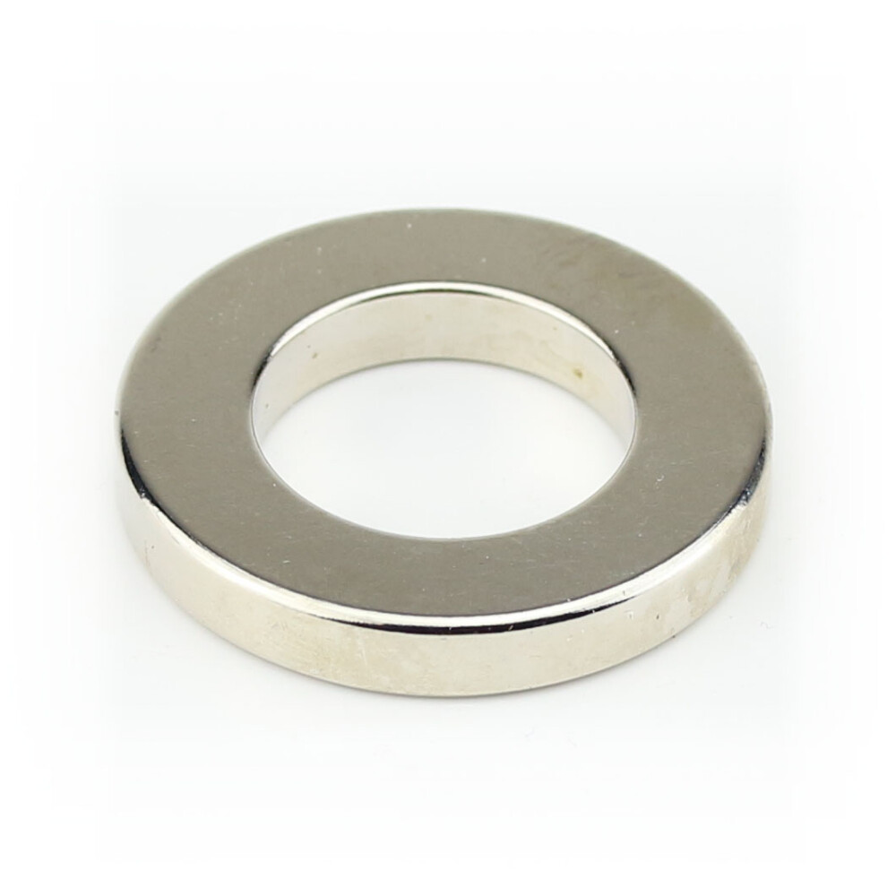 Produktbild von 2 NEODYM-Ringmagnete N45, D20x4 Mm, Mit Senkung Und Bohrung 4,2 Mm – Zum Anschrauben, 7,5 Kg Zugkraft
