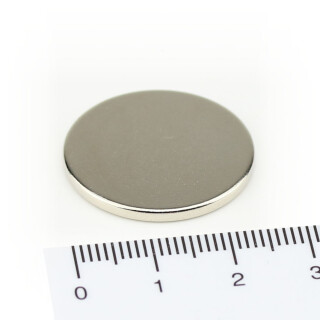 Neodym Magnete Ø25x2 mm NdFeB N45