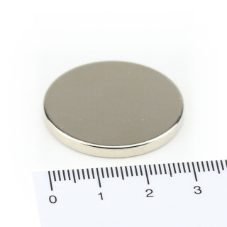 Neodymium Magnets 30x3 NdFeB N45 - pull force 12 kg