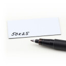 Magnetic strips labels writeable 50 mm x 25 mm White