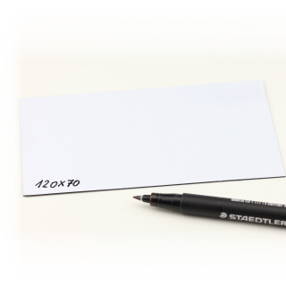 Magnetic strips labels writeable 120 mm x 70 mm White