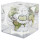 MOVA Globe Cube Magic Floater Cassini Terrestrial (White) Antique Map - silently rotating Globe