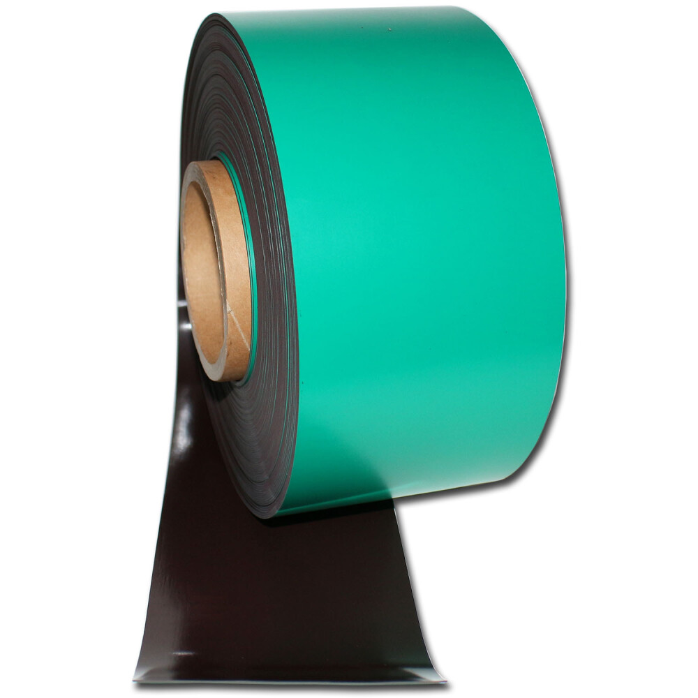 Magnetband isotrop Kennzeichnungsband Breite 100 mm x lfm. Grn