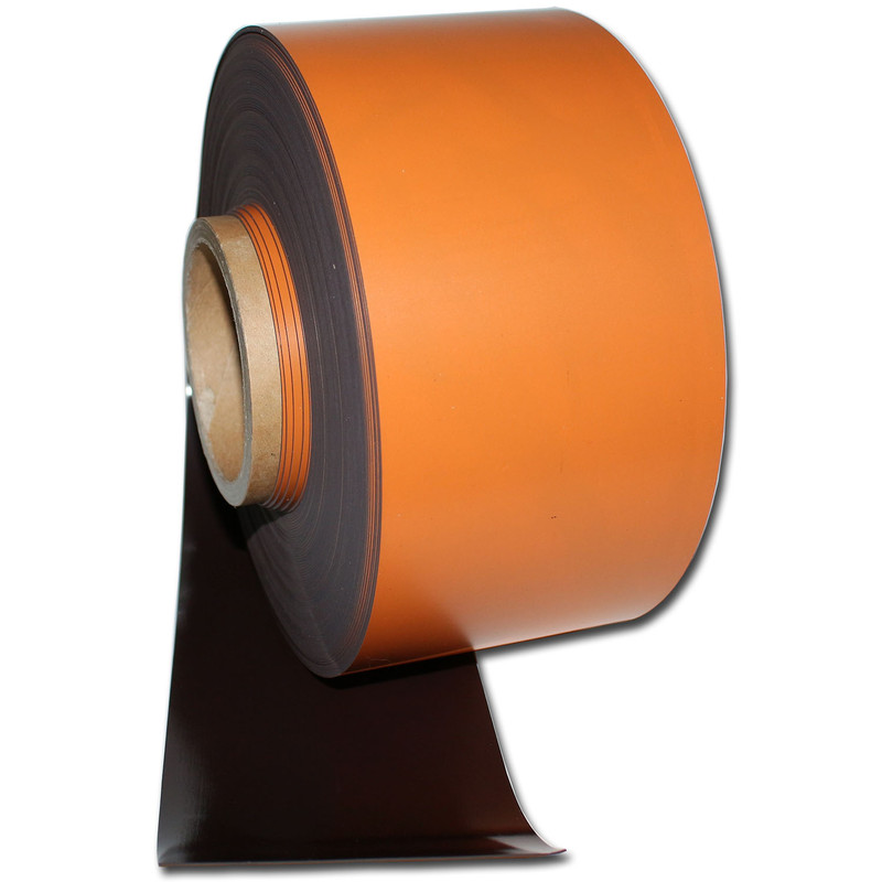 Magnetband isotrop Kennzeichnungsband Breite 100 mm x lfm. Orange