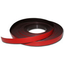 Magnetic tape anisotropic marking tape Width 15 mm x 0,9 mm x rm. writeable Red