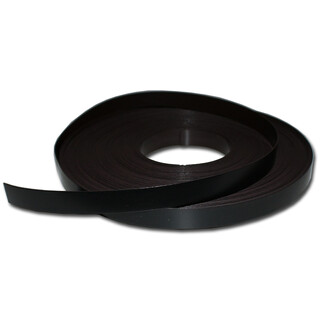 Magnetic tape anisotropic marking tape Width 10 mm x 0,9 mm x rm. writeable Black