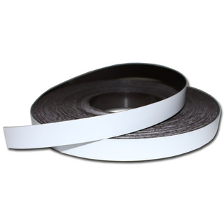 Magnetband Anisotrop Kennzeichnungsband 20 mm x 0,9 mm x lfm. beschreibbar Weiß