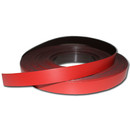 Magnetic tape anisotropic marking tape Width 20 mm x 0,9 mm x rm. writeable Red