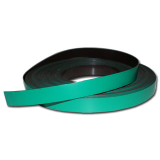 Magnetic tape anisotropic marking tape Width 20 mm x 0,9 mm x rm. writeable Green