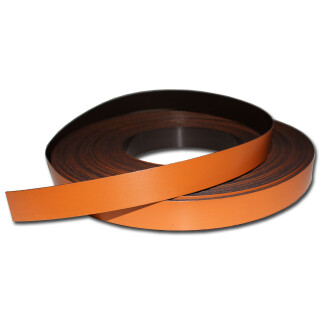 Magnetic tape anisotropic marking tape Width 20 mm x 0,9 mm x rm. writeable Orange