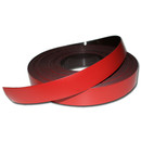 Magnetic tape anisotropic marking tape Width 30 mm x 0,9 mm x rm. writeable Red
