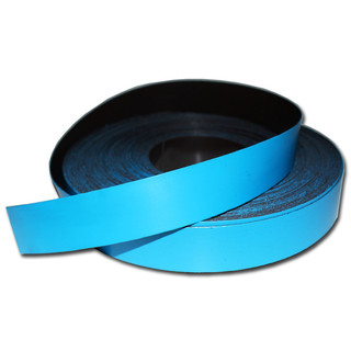 Magnetic tape anisotropic marking tape Width 30 mm x 0,9 mm x rm. writeable Blue