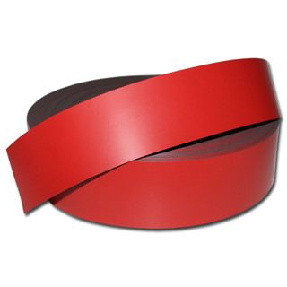 Magnetic tape anisotropic marking tape Width 40 mm x 0,9 mm x rm. writeable Red